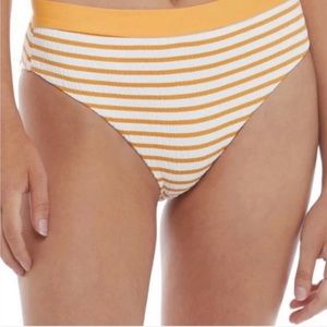 Body Glove Bikini Bottoms French Riviera Marlee High Waist Stripes Size Large